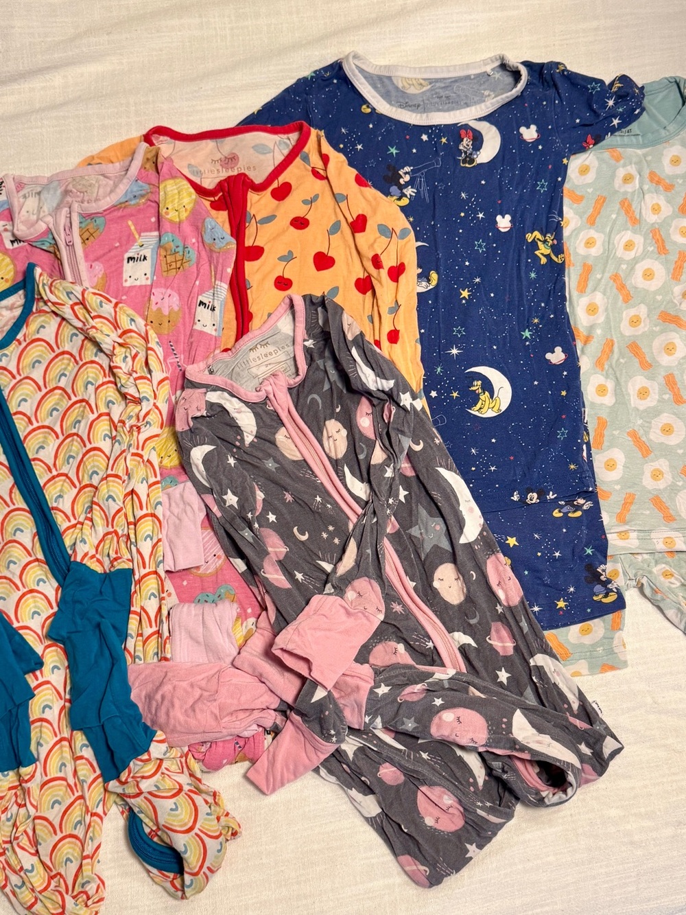 2T/3T pajama bundle – Little Sleepies, Clover & Disney Little Sleepies collab
